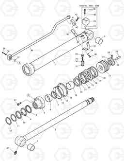 4340 ARM CYLINDER - ARM 2.5m DX140W, Doosan