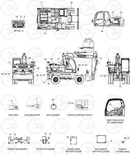 5160 DECAL - GERMAN/ITALY DX140W, Doosan