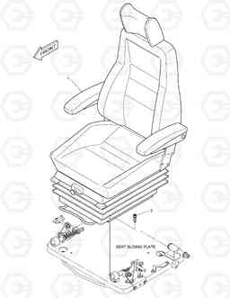 6100 SEAT MOUNTING - HEATER DX140W, Doosan