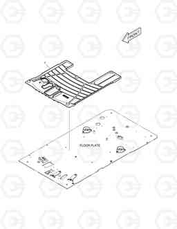 6370 FLOOR MAT - ONE & TWO WAY DX140W, Doosan