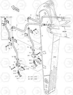 6450 ARM PIPING - ONE & TWO WAY(ARM-2.1m) DX140W, Doosan