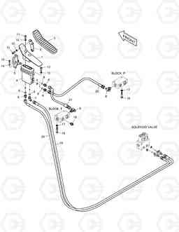 6530 PILOT PIPING - ROTATING(2) DX140W, Doosan