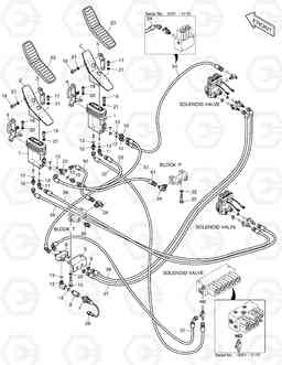 6540 PILOT PIPING - TWO WAY + ROTATING DX140W, Doosan