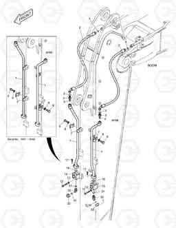 6740 ARM PIPING - 2.5m(ROTATING) DX140W, Doosan