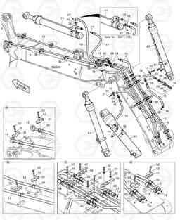 7060 ARTI BOOM PIPING DX140W, Doosan