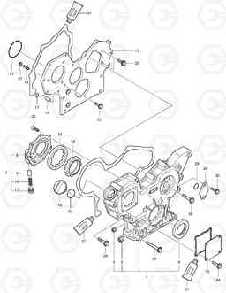 002 GEAR HOUSING DX35Z, Doosan