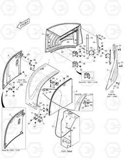 1260 COVER ASS'Y DX35Z, Doosan