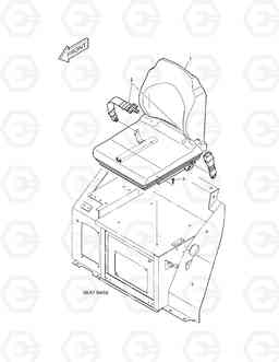 1330 SEAT ASS'Y DX35Z, Doosan