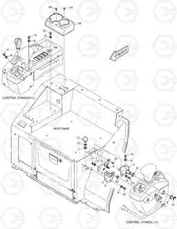 1350 CONTROL STAND MOUNTING DX35Z, Doosan