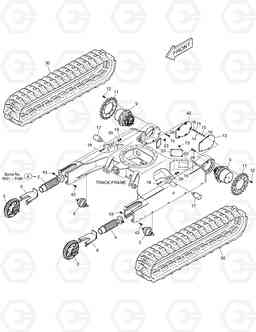 2110 TRACK COMPONENTS DX35Z, Doosan