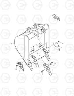 3120 BUCKET - 0.11m³ DX35Z, Doosan