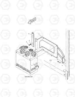 6170 AIRCON UNIT BRACKET DX35Z, Doosan