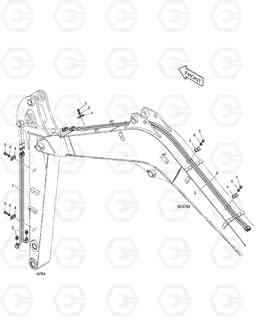 6340 FRONT PIPING - QUICK CLAMP DX35Z, Doosan