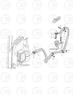 6380 HEATER PIPING DX35Z, Doosan