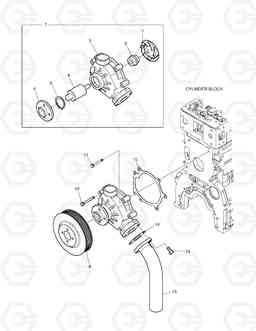 024 WATER PUMP DX140LC, Doosan