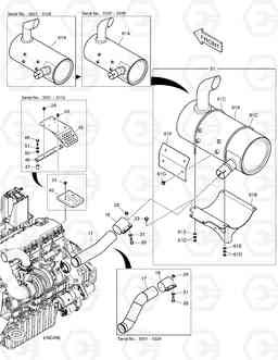 1150 MUFFLER DX140LC, Doosan