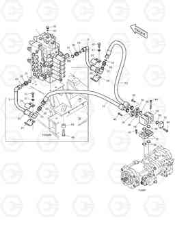 1260 MAIN PIPING(1) - PUMP DX140LC, Doosan