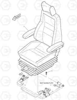 1420 SEAT MOUNTING DX140LC, Doosan