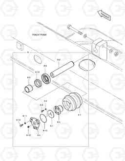 2140 UPPER ROLLER DX140LC, Doosan