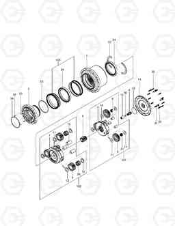 4160 TRAVEL REDUCTION GEAR DX140LC, Doosan