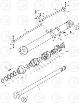 4220 BOOM CYLINDER - L.H DX140LC, Doosan