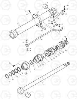 4230 BOOM CYLINDER - R.H DX140LC, Doosan