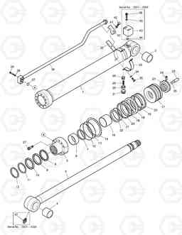 4370 ARM CYLINDER - ARM 2.1m (ARTI. BOOM) DX140LC, Doosan