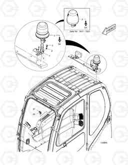 6260 ROTATING BEACON DX140LC, Doosan