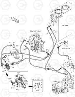 6370 PILOT PIPING - ONE WAY DX140LC, Doosan