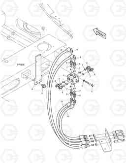 6450 PATTERN CHANGE PIPING (1) DX140LC, Doosan