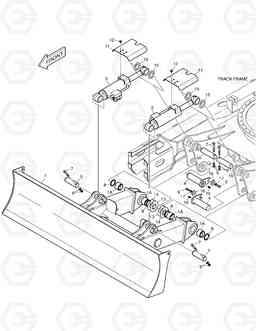 6820 DOZER BLADE - 2590mm DX140LC, Doosan