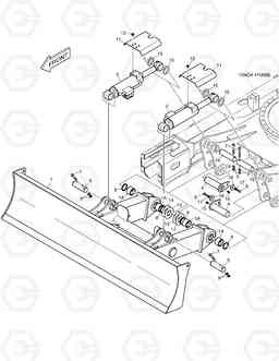 6830 DOZER BLADE - 2690mm DX140LC, Doosan