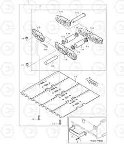 6891 TRACK SHOE ASS'Y - 700G(LONG CRAWLER) DX140LC, Doosan