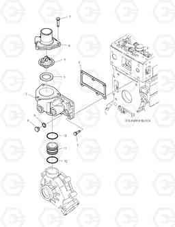 023 THERMOSTAT TXC140LC-2, Doosan