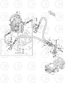 1260 MAIN PIPING(1) - PUMP TXC140LC-2, Doosan