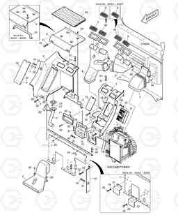 1450 HEATER COVER TXC140LC-2, Doosan