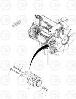 1720 ALTERNATOR MOUNTING TXC140LC-2, Doosan