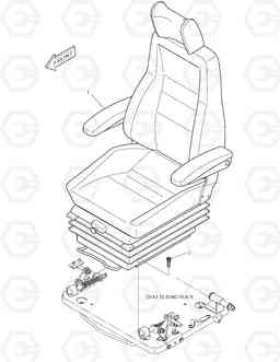 6100 SEAT MOUNTING - HEATER TXC140LC-2, Doosan