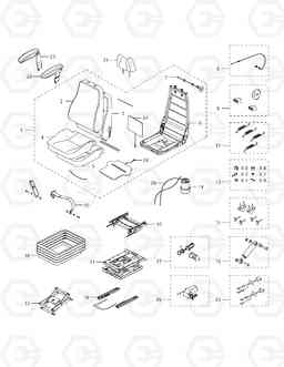 6110 SEAT - HEATER TXC140LC-2, Doosan