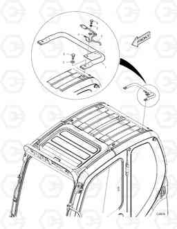 6260 ROTATING BEACON MOUNTING TXC140LC-2, Doosan