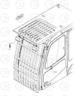 6310 WORKING LAMP(2-LAMP) TXC140LC-2, Doosan