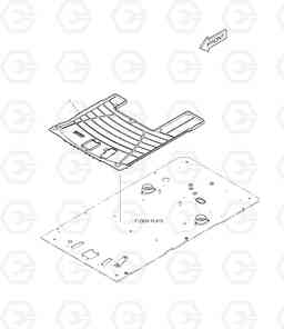 6525 FLOOR MAT - ROTATING TXC140LC-2, Doosan