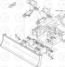 6730 DOZER BLADE - 2490mm TXC140LC-2, Doosan