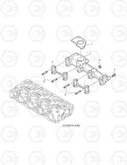 025 EXHAUST MANIFOLD 430, Doosan