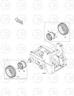 6130 WHEEL ASS'Y - HEAVY DUTY 430, Doosan