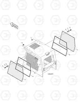 6320 CANOPY PANEL 430, Doosan