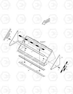 6740 BUCKET PROTECTOR - ITALY 430, Doosan