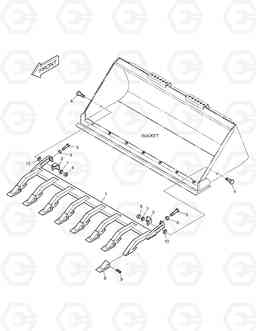 6170 TOOTH BAR 450, Doosan