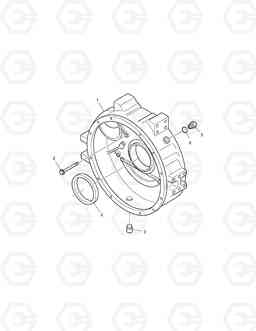 006 FLYWHEEL HOUSING 460, Doosan