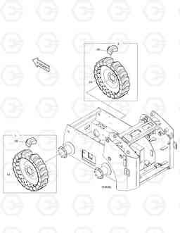 6120 WHEEL ASS'Y-8.25×15 460, Doosan